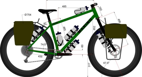 Marino Chaski Bikepacking Frameset Large Size